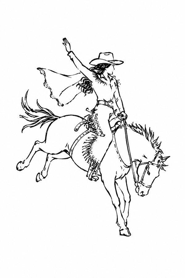 The bronco from the Bride's Last Rodeo theme