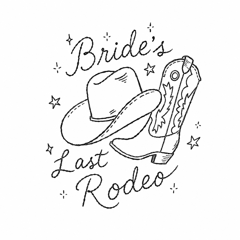 The lockup from the Bride's Last Rodeo theme