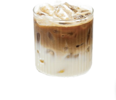 The iced latte from the Bride & Unwind theme